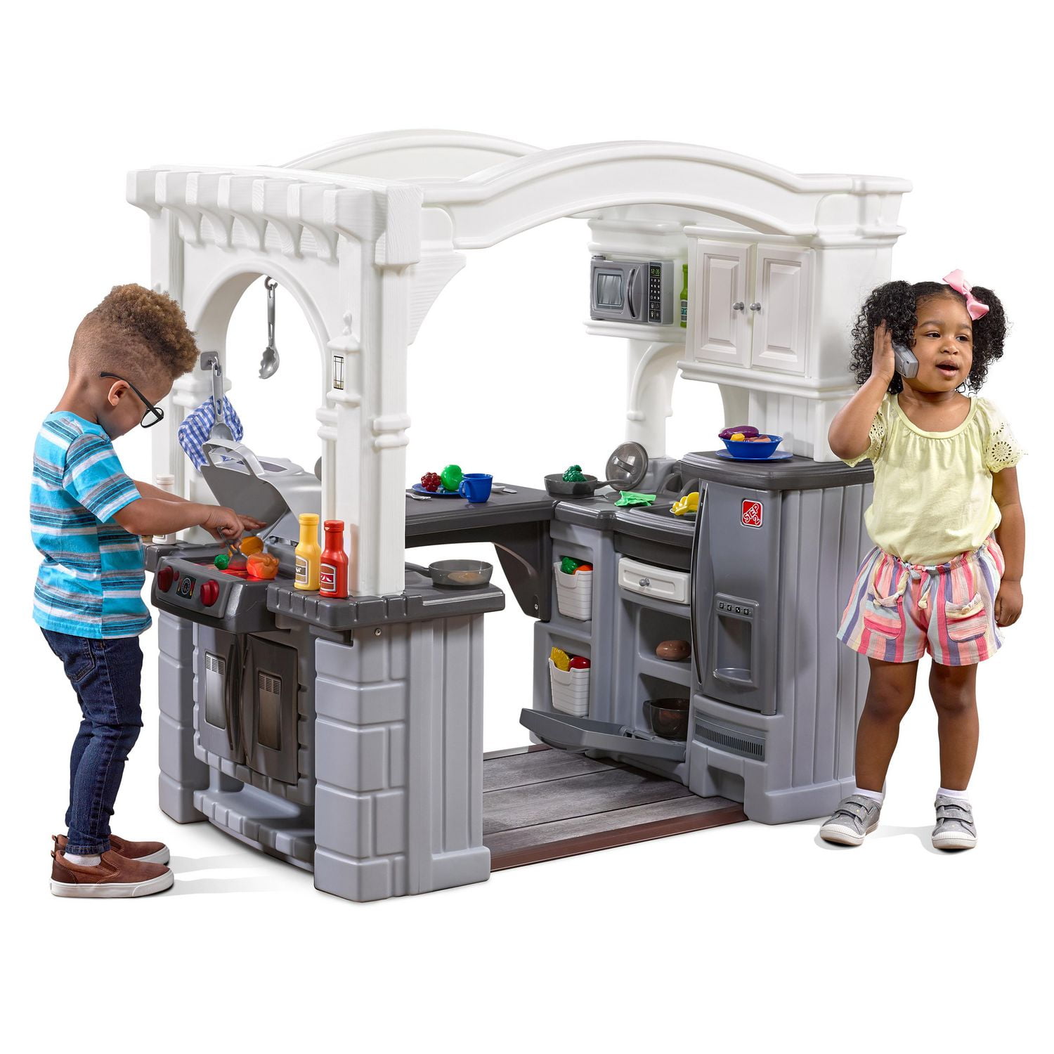 Grand walk in play kitchen on sale