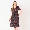 thumbnail image 1 of DV Flutter sleeve belted maxi dress, 1 of 5