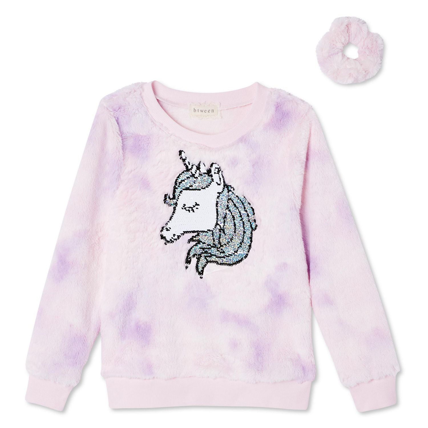 Chandail en tricot peluché avec chouchou Btween pour filles