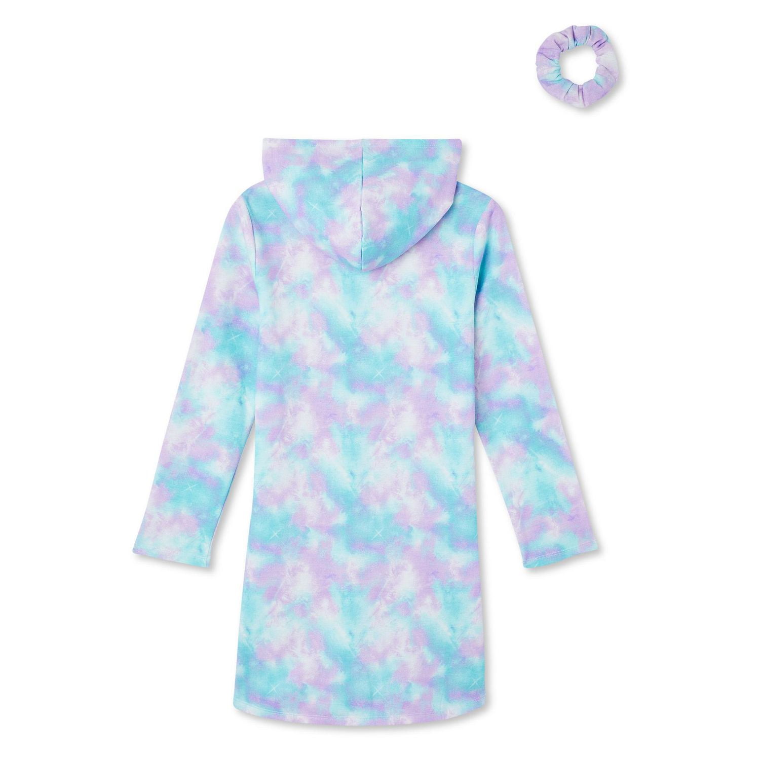 Btween Girls' Hooded Dress with Scrunchie 2-Piece Set
