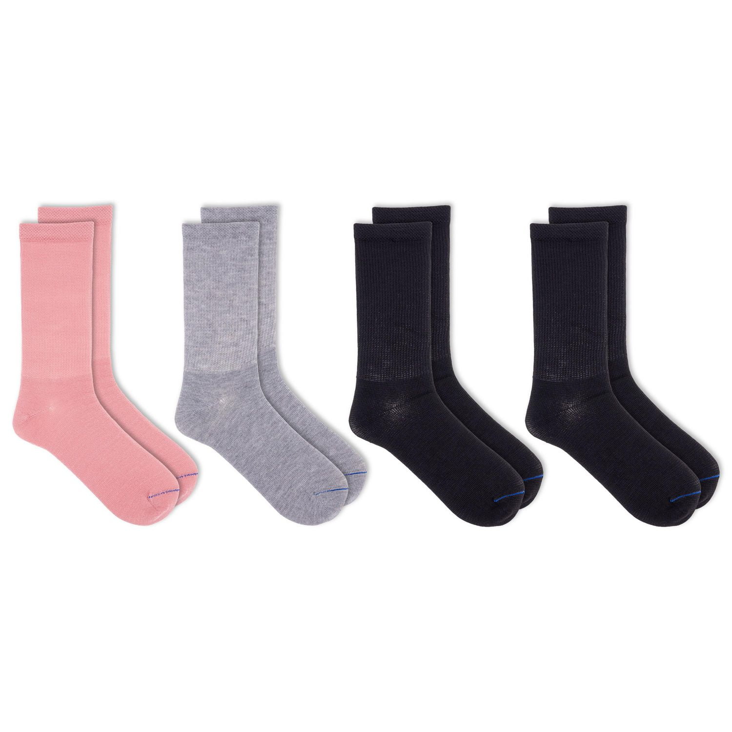 Dr. Scholl's Chaussettes diabétiques pour dames - 4 Paires - doux, haut non-contraignant avec technologie regulatrice de temperature Chaussettes diabétiques -dames