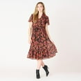 thumbnail image 2 of DV Flutter sleeve belted maxi dress, 2 of 6