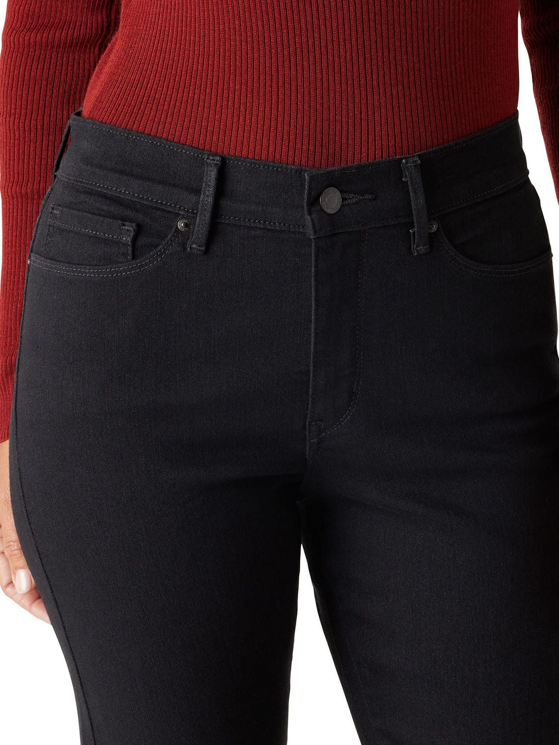 Levi Strauss Signature™ Women's Mid Rise Straight Jeans, Available sizes: 2 – 18