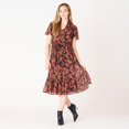 thumbnail image 2 of DV Flutter sleeve belted maxi dress, 2 of 6