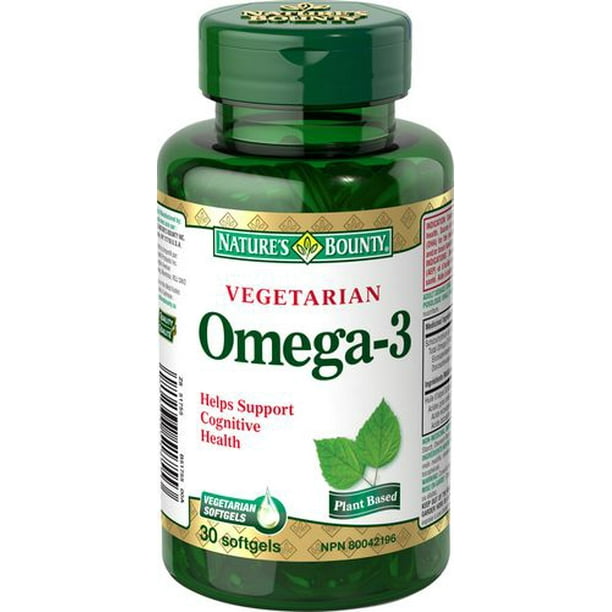 Nature's Bounty Oméga-3 Végétarien 30 gélules