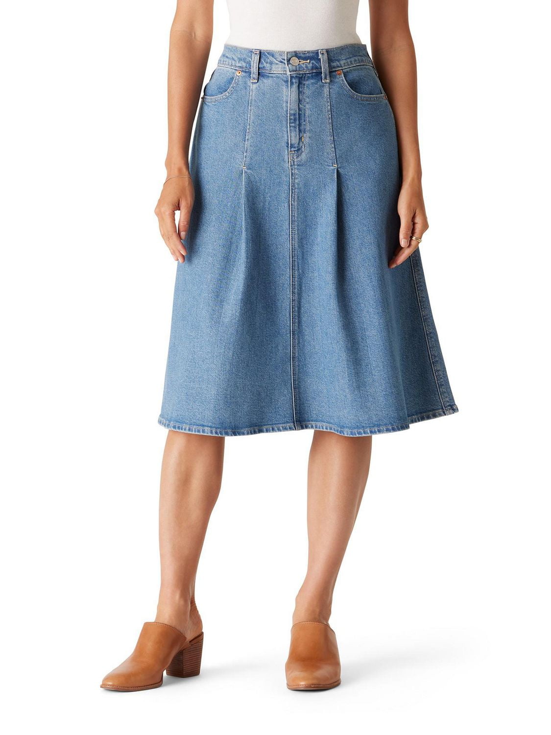 Levi Strauss Signature™ Women's  Vintage Pleated Skirt