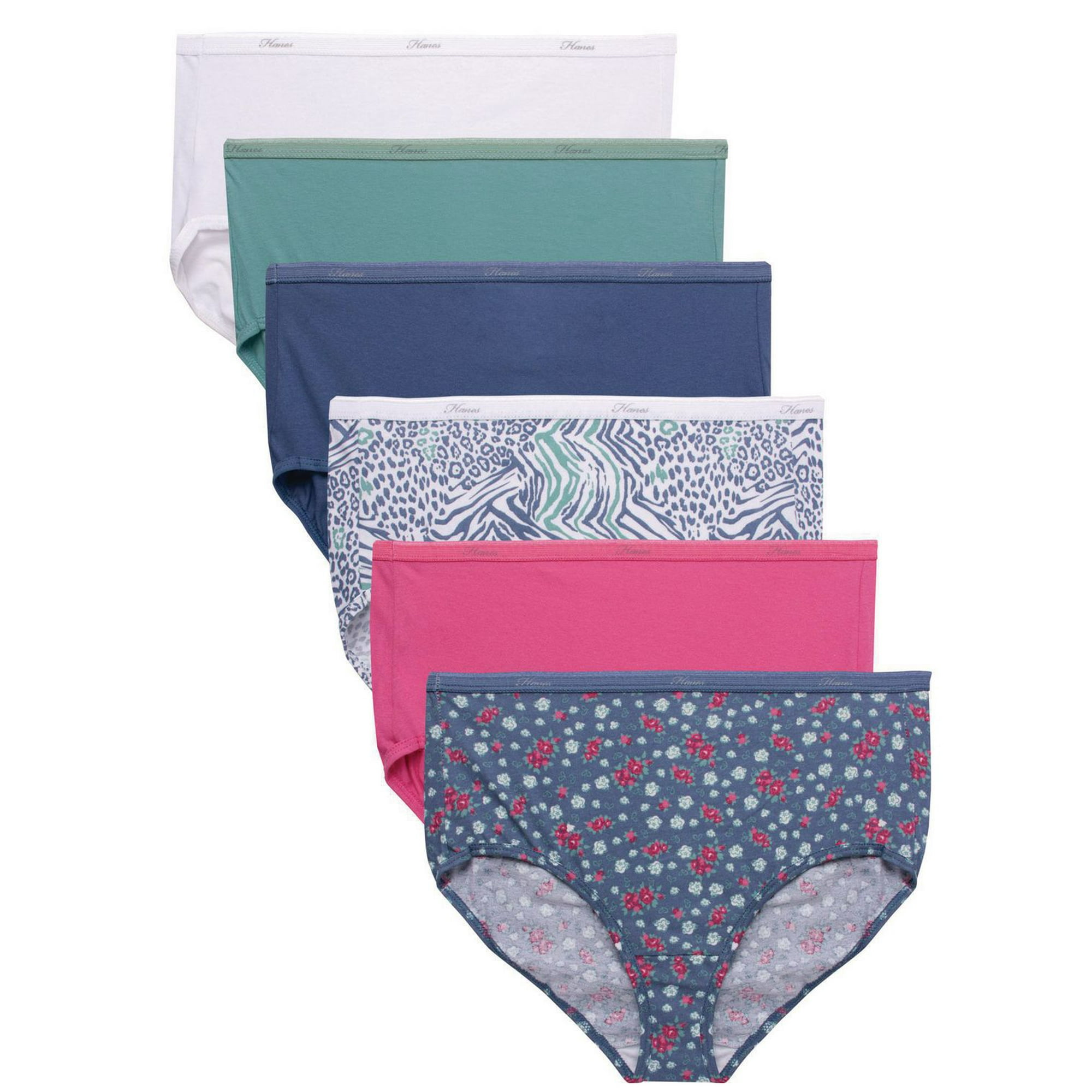 6 Pcs Women's Simple Panties，Solid Colour Cotton Panties，Comfort Breathable  Underwear For Ladies,M : : Everything Else
