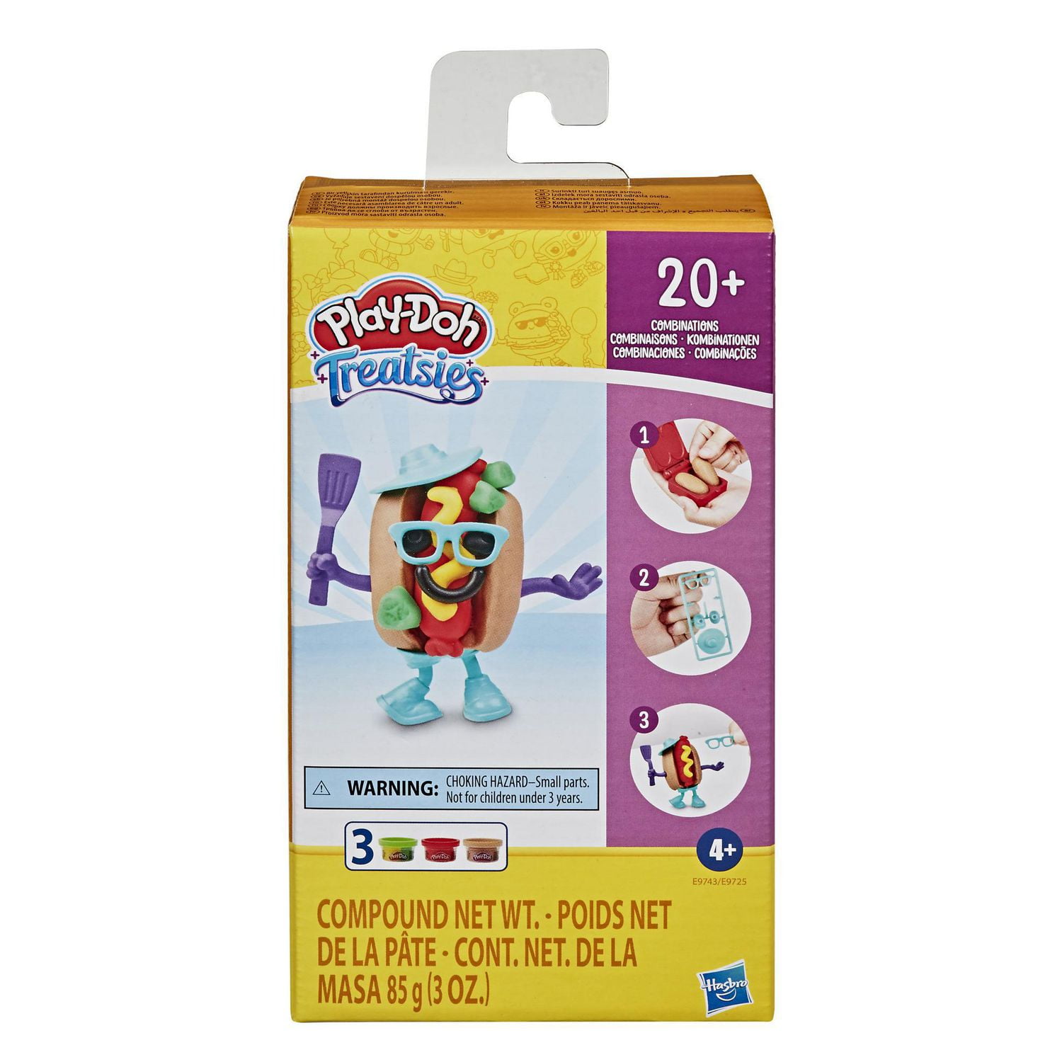 PlayDoh Treatsies Single Servings Hot Dog Character Tiny Food Toy