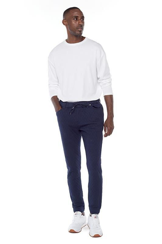 Jeaniologie ™ 5-pocket Classic Cuffed Jogger -Marine