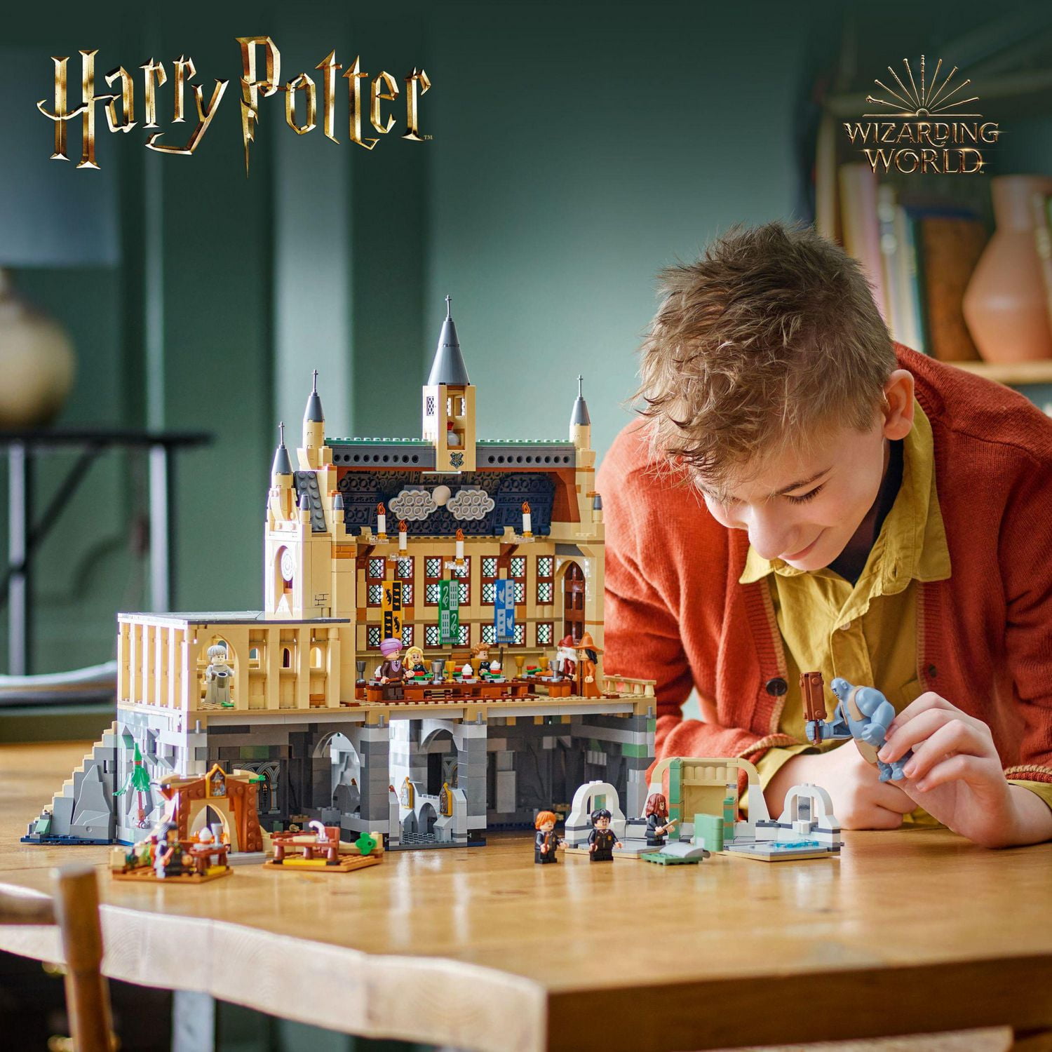 LEGO Harry Potter Hogwarts Castle The Great Hall Castle Toy Playset with 11 Minifigures Harry Potter Collectible Magical Gift for Boys Girls or Any Fan Harry Potter Toy for 10 Year Olds