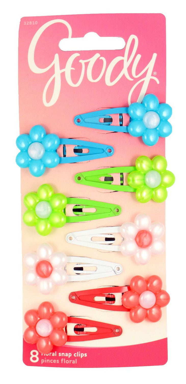 Goody Girls Flower Snap Clips Assorted Walmart Canada