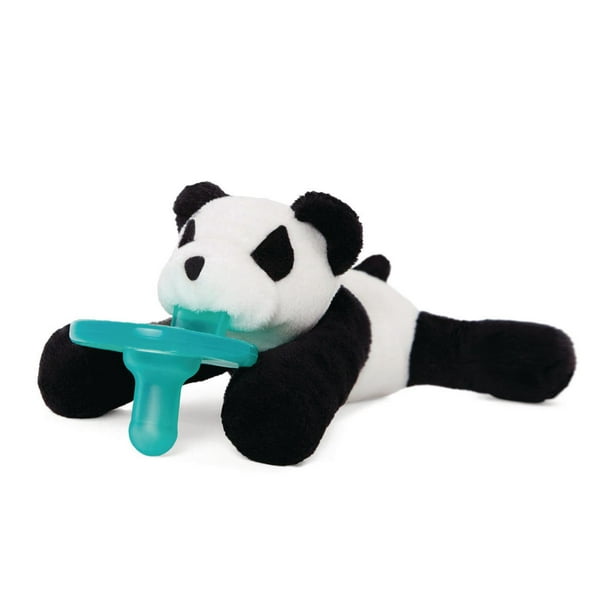 WubbaNub - Sucette pour bébé nouveau-né avec animal en peluche - Panda