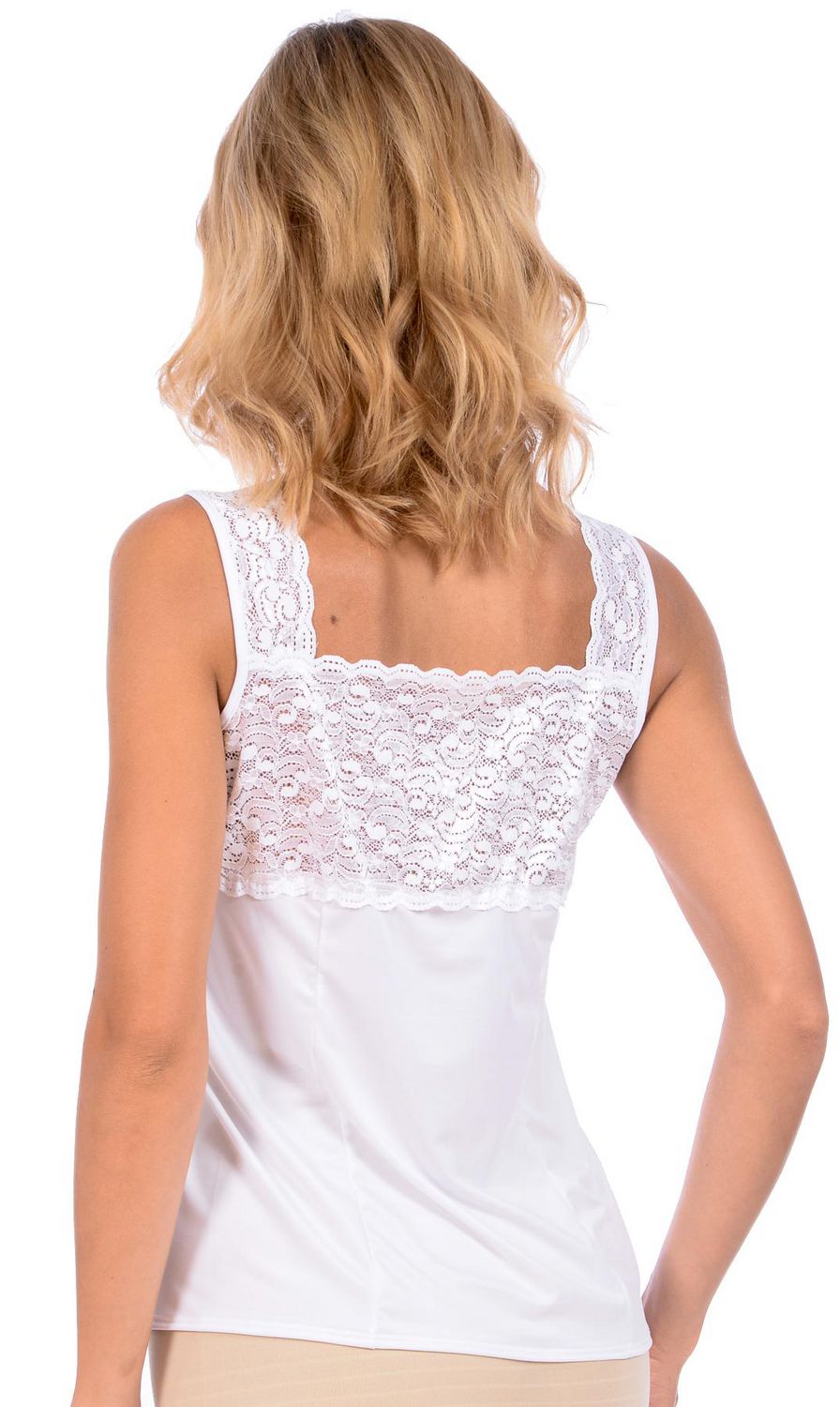 Camisole en dentelle à encolure carrée George pour femmes