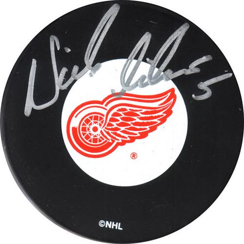 Rondelle Autographiée Niklas Lidstrom Detroit Red Wings