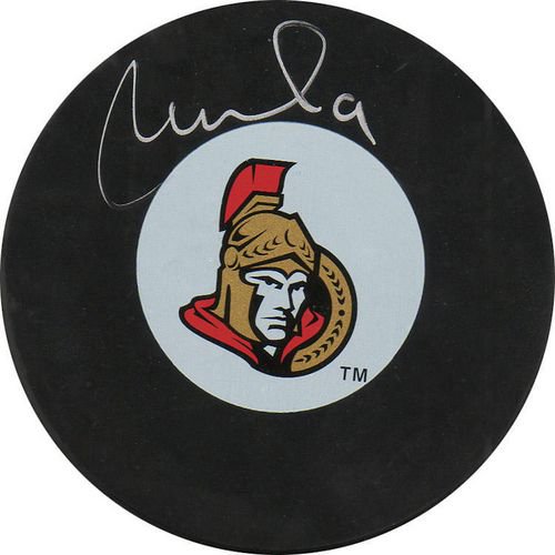 Rondelle Autographiée Milan Michalek Ottawa Senators