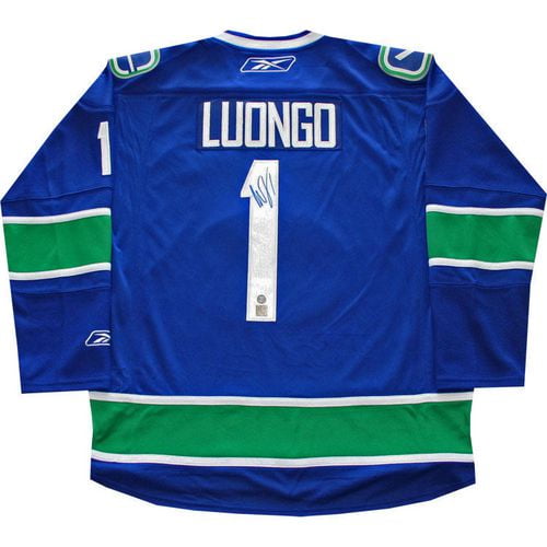 Chandail Pro Autographiée Roberto Luongo Vancouver Canucks