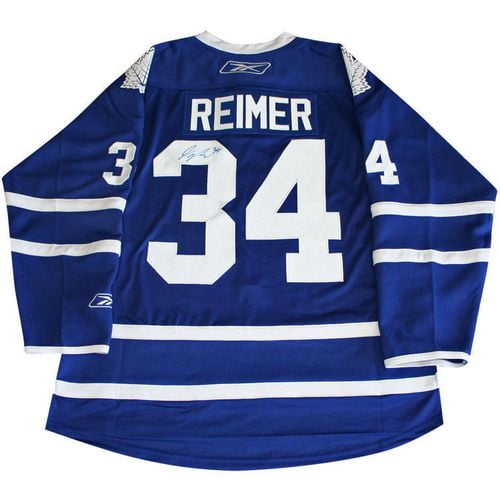 Chandail Réplique Autographiée James Reimer Toronto Maple Leafs
