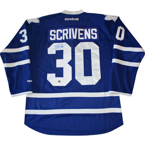 Chandail Pro Autographiée Ben Scrivens Toronto Maple Leafs