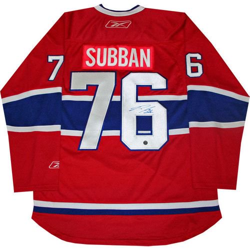 Chandail Pro Autographiée P.K. Subban Montreal Canadiens
