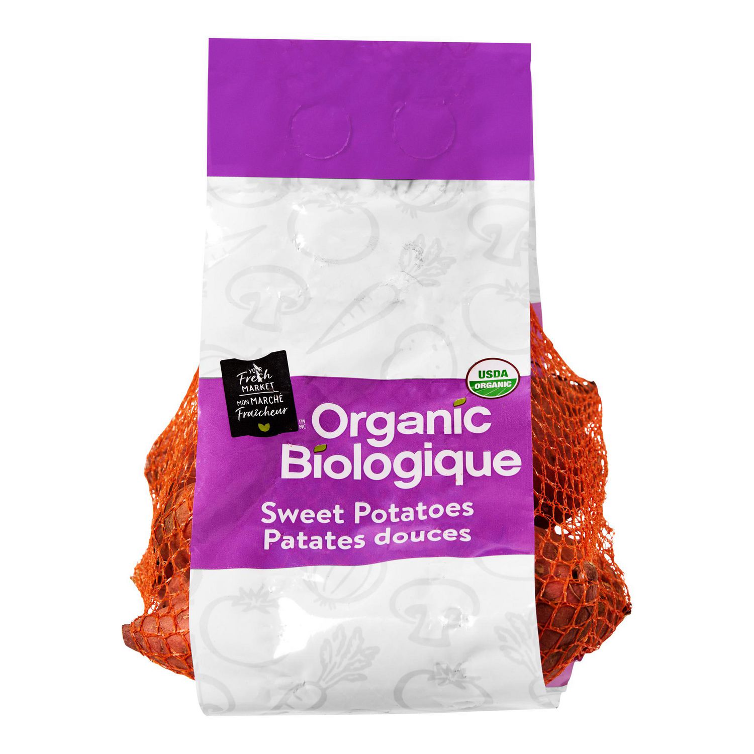 Patates douces biologiques Mon marché fraîcheur, Entiers, Frais KHBV53