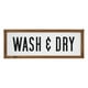 hometrends Enseigne en métal encadrée de Wash & Dry – image 1 sur 4