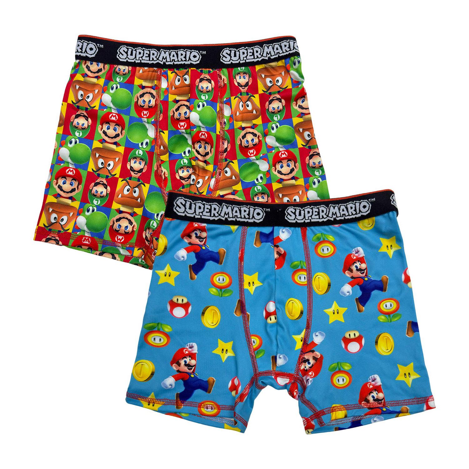 SUPER MARIO BROS. CALEÇONS DE GARÇON, PAQUET DE 2