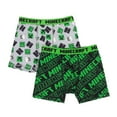thumbnail image 1 of Minecraft Boys' Boxer Briefs 2-Pack - Creeper & Logo Print, 1 of 5