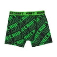 thumbnail image 3 of Minecraft Boys' Boxer Briefs 2-Pack - Creeper & Logo Print, 3 of 5
