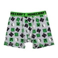 thumbnail image 4 of Minecraft Boys' Boxer Briefs 2-Pack - Creeper & Logo Print, 4 of 5