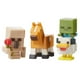 Minecraft coffret de 3 mini-figurines de collection - Golem de fer avec fleur, Poule zombie et Cheval palomino – image 1 sur 4