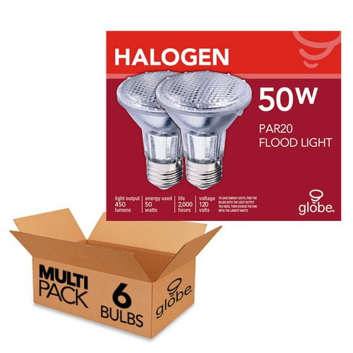 Halogène Par20 50W, 6 ampoules
