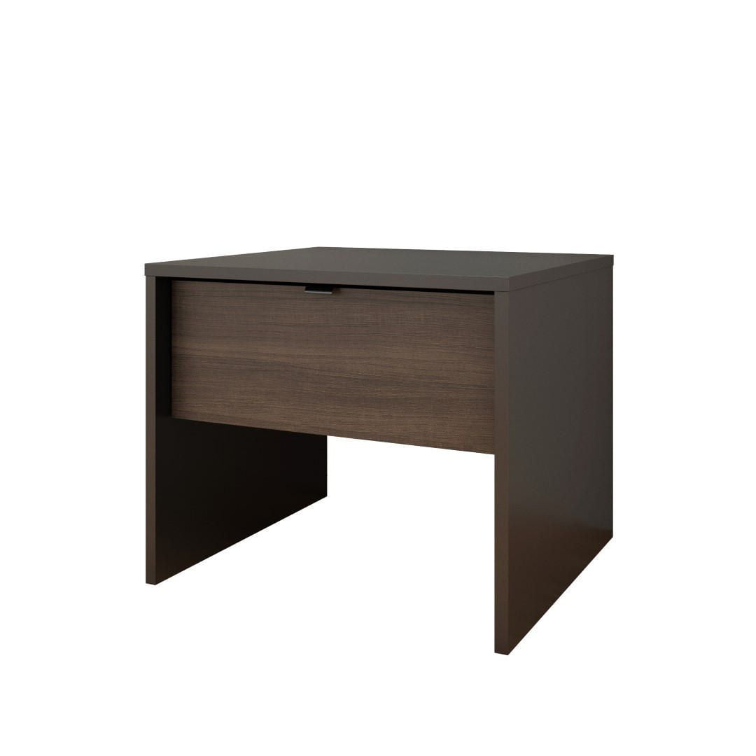 Nexera Opaci T 1 Drawer Night Stand Black And Ebony Walmart Canada