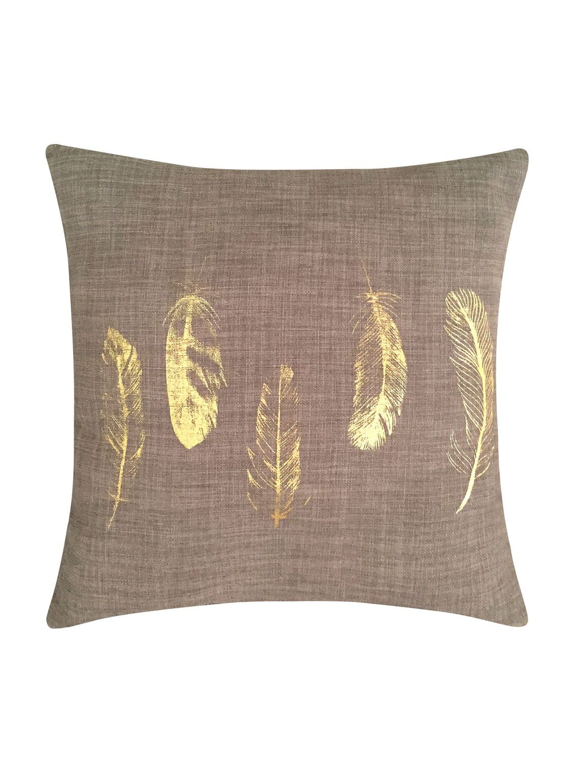 hometrends Metallic Feather Cushion Walmart Canada