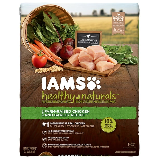IAMS Healthy NaturalsMC - Recette avec poulet élevé à la ferme et orge
