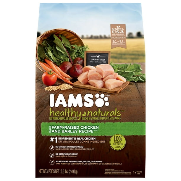 IAMS Healthy NaturalsMC - Recette avec poulet élevé à la ferme et orge