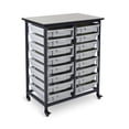 thumbnail image 1 of Luxor Mobile Bin Storage Unit - Double Row - Small Bins, 1 of 6