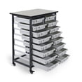 thumbnail image 3 of Luxor Mobile Bin Storage Unit - Double Row - Small Bins, 3 of 6
