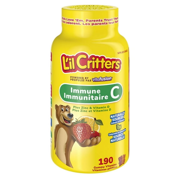 L'il Critters Immune C Plus Zinc Gummy Vitamins