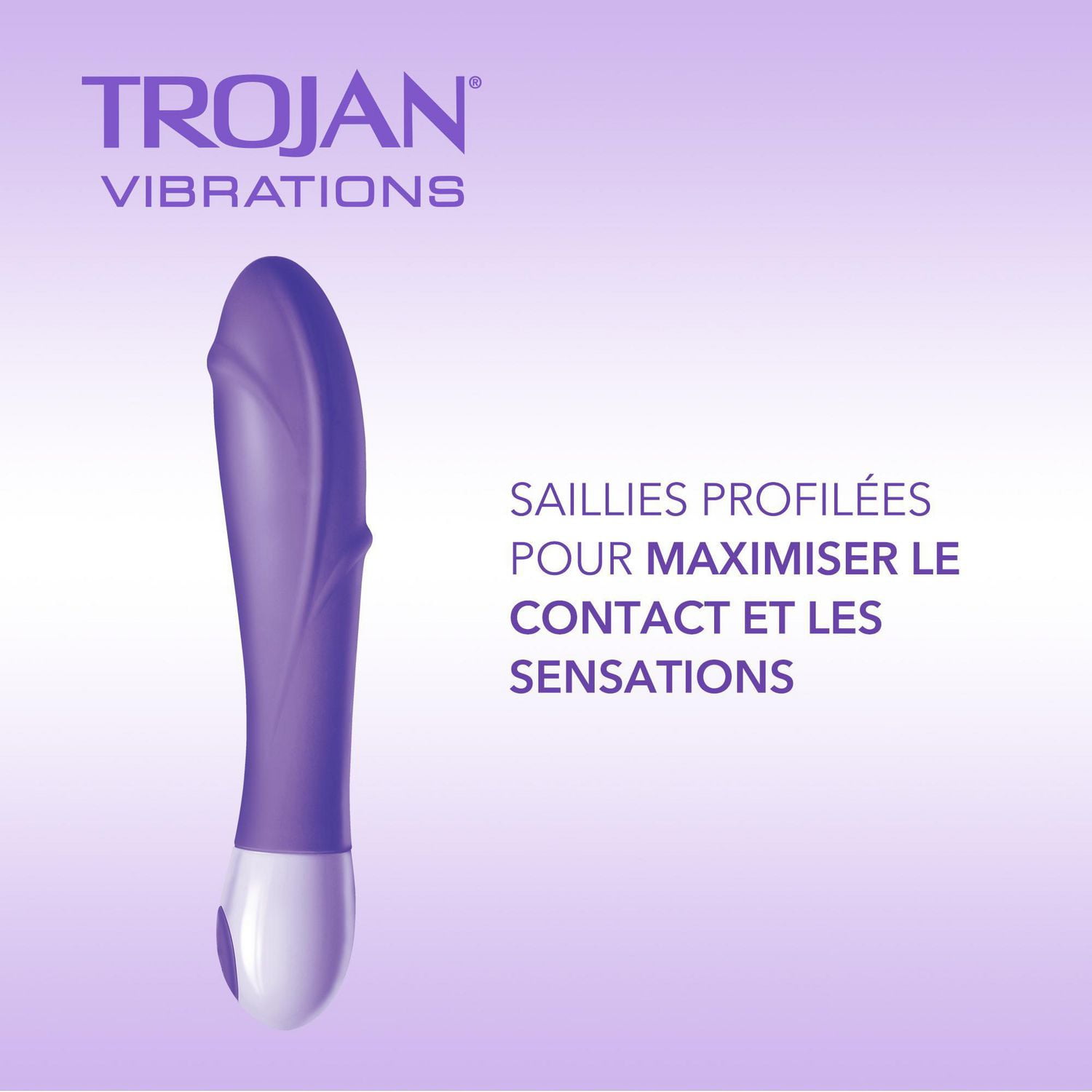 Trojan Vibrations Divine Contoured Massager 1 Multi Speed Massager