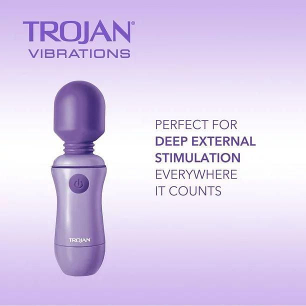 Trojan Vibrations Touche Magique Vibromasseur À Vibrations Profondes 1 Vibromasseur À Plusieurs Vitesses