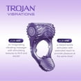 thumbnail image 4 of Trojan Tandem Couples Vibrating Ring, Powerful Vibrations, 1 Count, 4 of 8