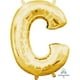 Ballon Party-Eh! d'Anagram International avec lettres en or en forme de C Tous les âges – image 1 sur 1