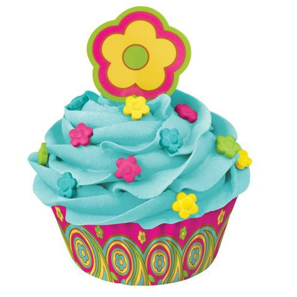 Trousse de décoration des petits gâteaux fleur