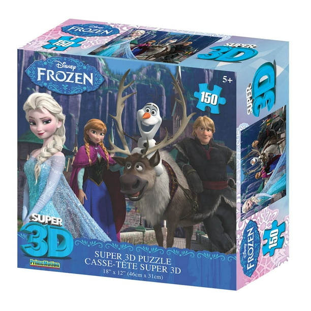Disney Casse-tête Super 3D La Reine des neiges, 150 morceaux