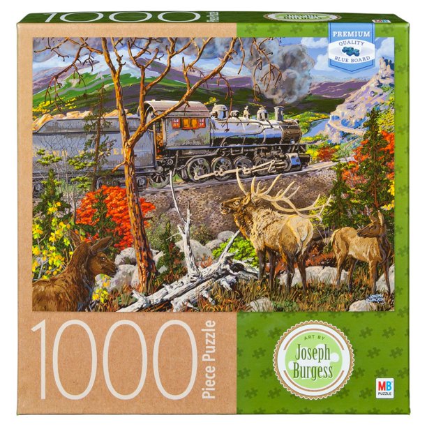 Artist Joseph Burgess - 1000-Piece Adult Jigsaw Puzzle - The Train ...