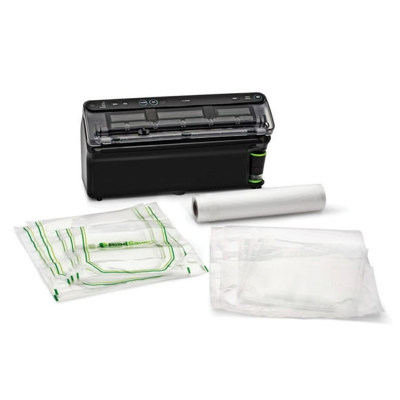 Scelleuse d’emballage FoodSaver Elite All-in-One Liquid+ avec sacs et rouleau noir