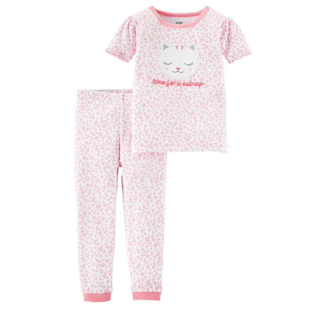 Pyjama 2 pièces « Minou » Child of Mine made by Carter’s pour bébé filles