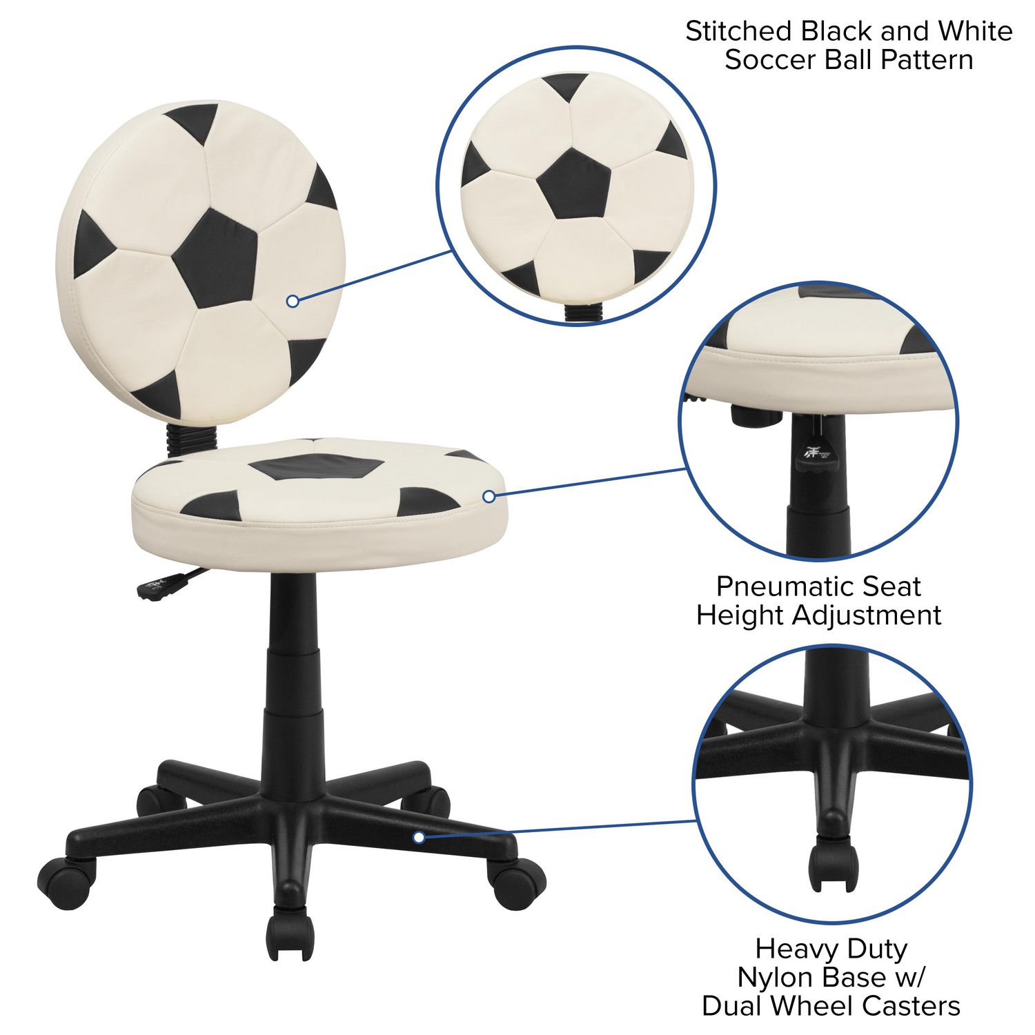 soccer swivel chair