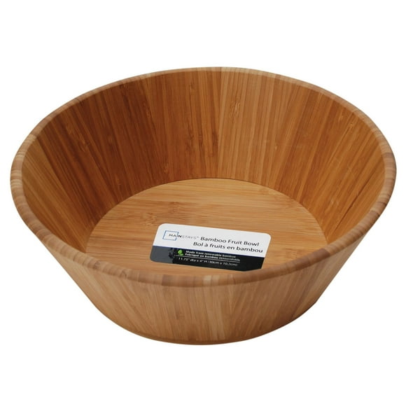 Mainstays™ 11.75" x 4" Bamboo Fruit Bowl, 1 Bowl