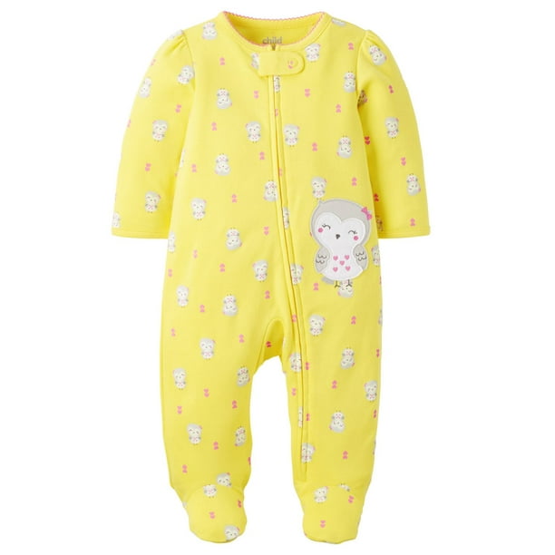 Tenue avec pyjama-grenouillère pour bébé fille Child of Mine made by Carter’s à motif d'hibou